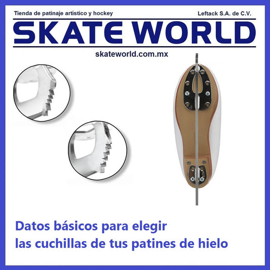 Elige las cuchillas correctas para tus patines de hielo