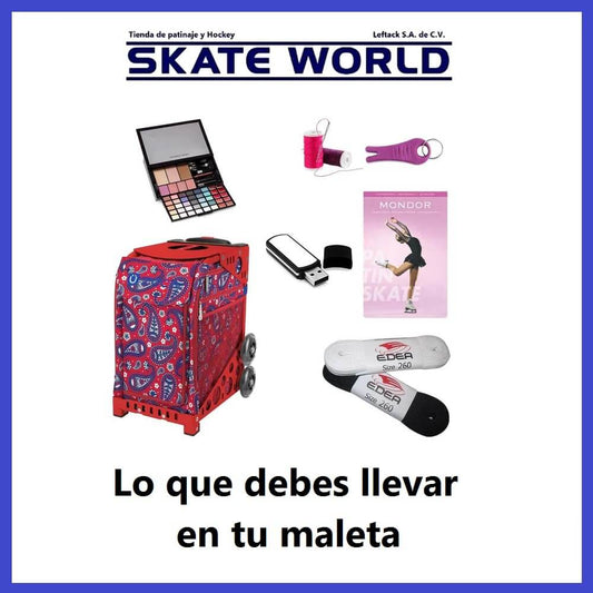 Skate World te recomienda llevar esto en tu maleta si vas a competir