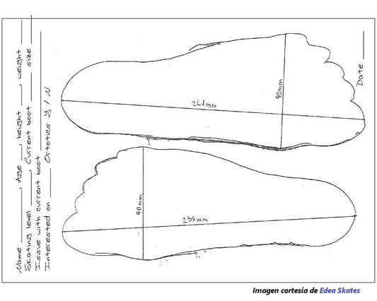 Cómo medir tus pies y saber tu talla de patines