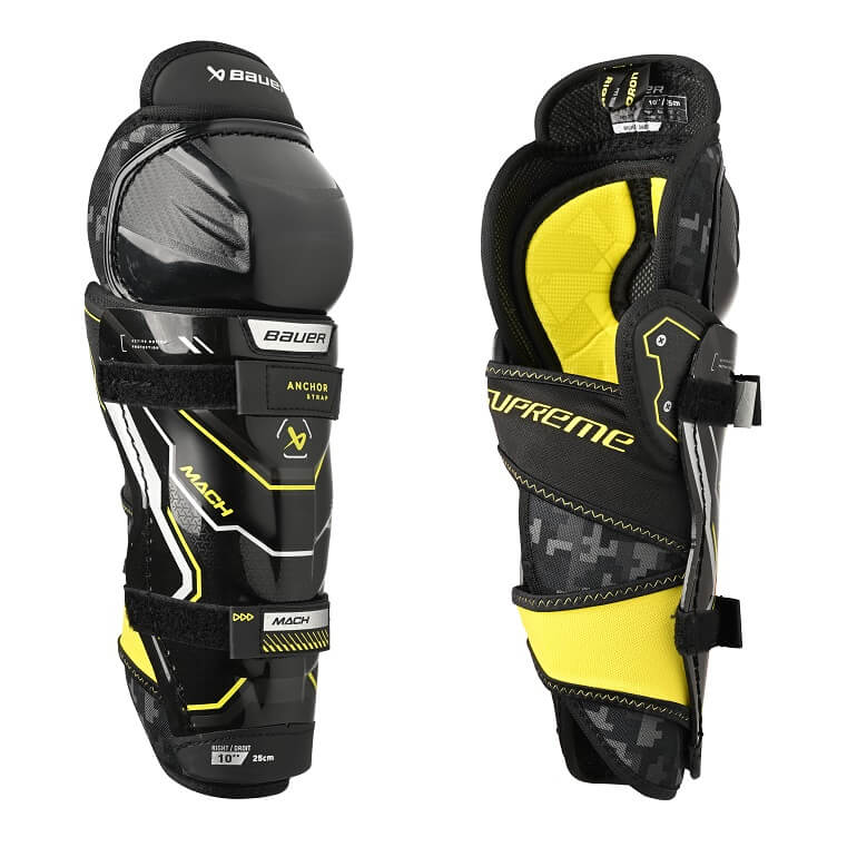 Espinilleras para hockey Bauer Supreme Mach Youth de venta en Skate World