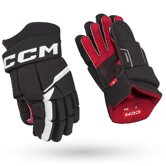 Guantes de hockey CCM Next negro con blanco de venta en Skate World México