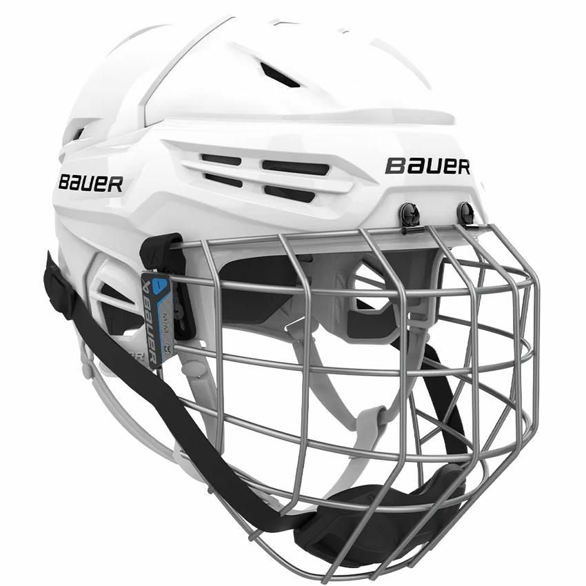 Casco de hockey Bauer RE-AKT 55 con careta blanco de venta en Skate World