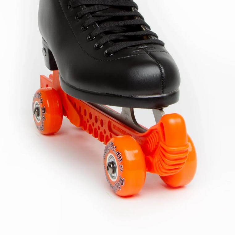 Guardas con ruedas RollerGard color naranja para artístico de venta en Skate World México