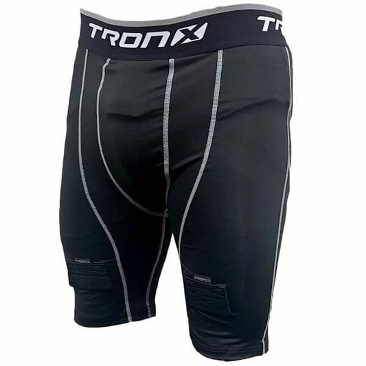 Shorts de hockey de compresión con copa protectora TronX