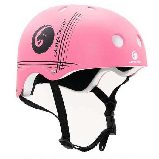 Casco para patinaje infantil de Lionix Pro color rosa en Skate World, tiendapatinesskateworld.com