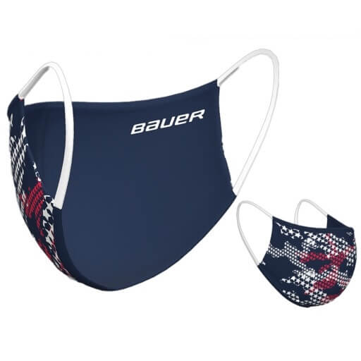 Cubrebocas reversible de tela Bauer en Skate World México, tiendapatinesskateworld.com