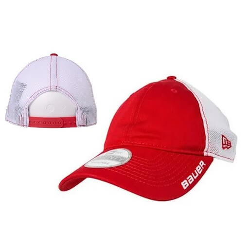 Gorra 9TWENTY New Era de BAUER roja en Skate World México, tiendapatinesskateworld.com