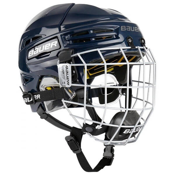 Casco de hockey Bauer RE-AKT 100 con careta Azul Marino de venta en Skate World