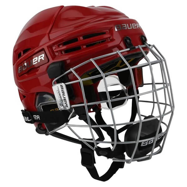 Casco de hockey Bauer RE-AKT 100 con careta Rojo de venta en Skate World