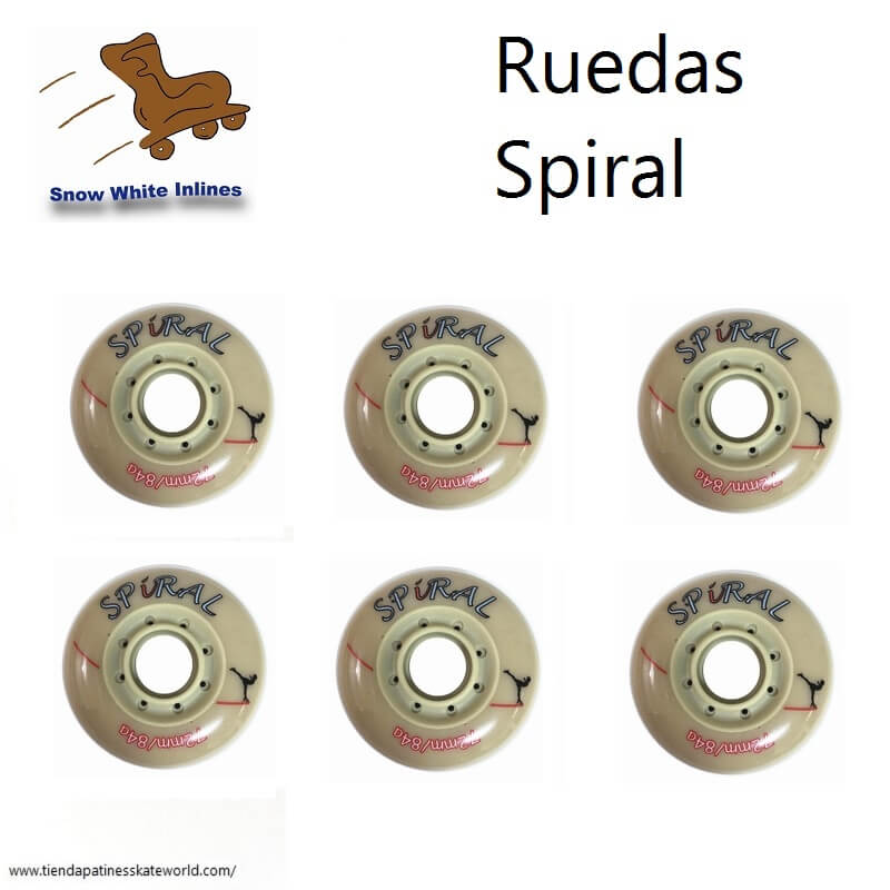 Ruedas Snow White Spiral para patinaje artístico inline de venta en Skateworld México