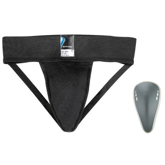 Concha y banda Bauer para protección pélvica masculina en Skate World México, tiendapatinesskateworld.com