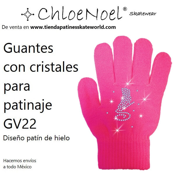 Guantes Chloe Noel GV22 con cristales para patinaje de venta en Skateworld México