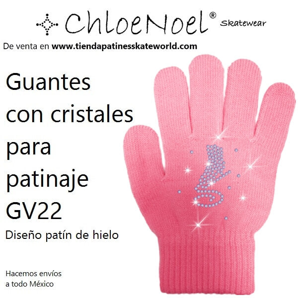 Guantes Chloe Noel GV22 con cristales para patinaje de venta en Skateworld México