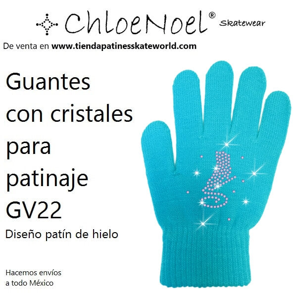 Guantes Chloe Noel GV22 con cristales para patinaje de venta en Skateworld México