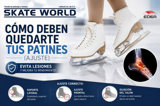 El ajuste correcto de tus patines de hielo