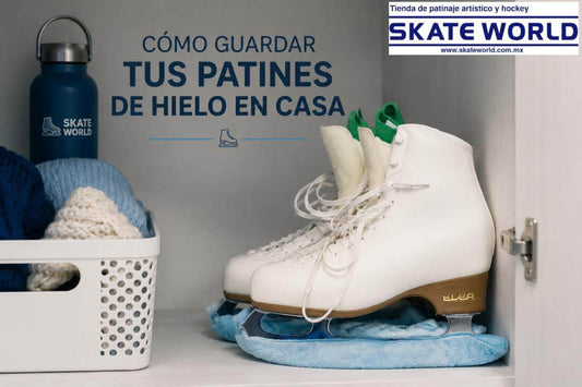 Aprende a guardar correctamente tus patines de hielo en casa para que te duren más.