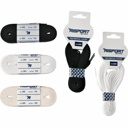 Agujetas Risport para patinaje artístico diseñadoas para garantizar un ajuste seguro, uniforme y duradero.