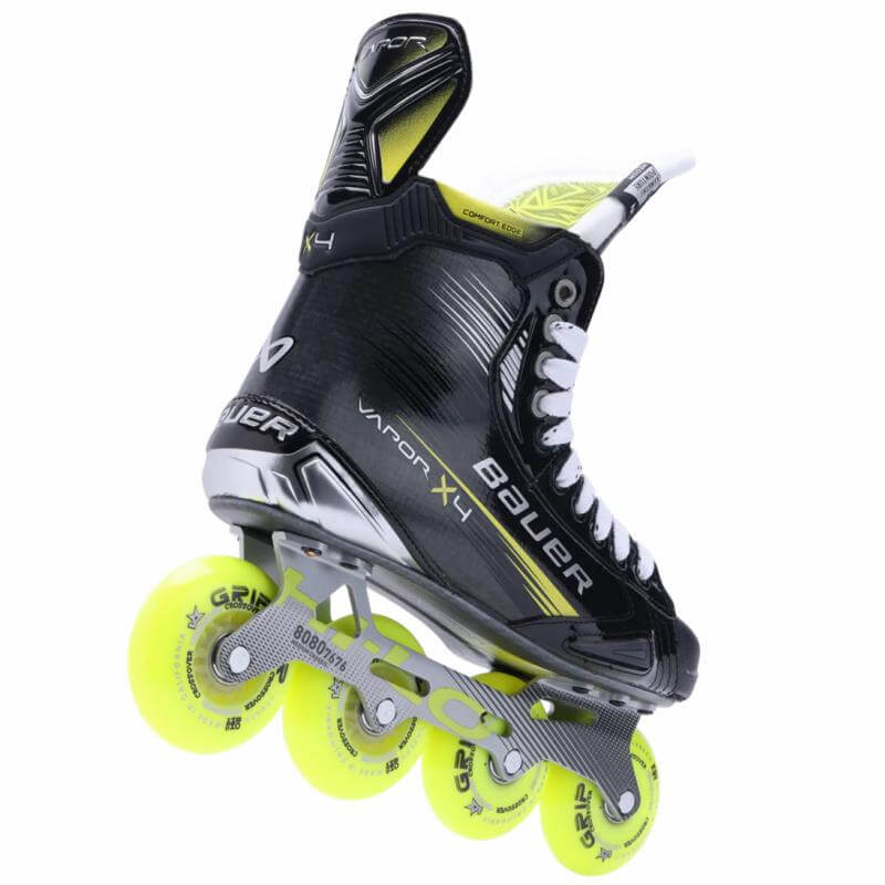 Patines Bauer Vapor X4 RH de Inline Hockey: Chasis de aluminio de dos piezas: ligereza + agilidad letal.