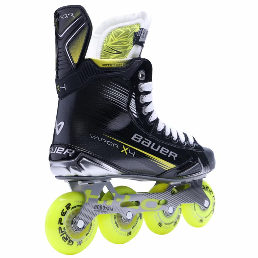 Patines Bauer Vapor X4 RH de Inline Hockey: Bota 3D Lasted Curv – Máxima transferencia de energía.