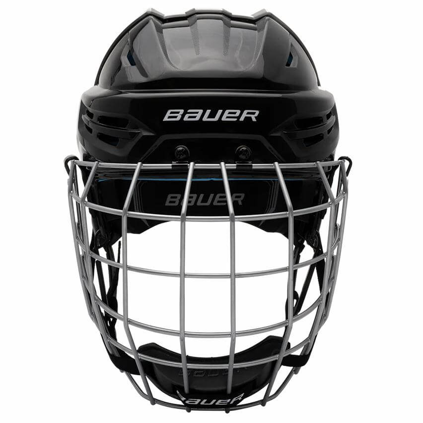 Casco de hockey Bauer RE-AKT 55 con rejilla tiene sistema de ajuste MONOLOCK para ajustar el casco. 