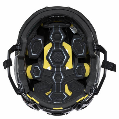 Casco de Hockey CCM Tacks 310 con espuma inteligente en zonas estratégicas. Absorción inteligente, protección superior.