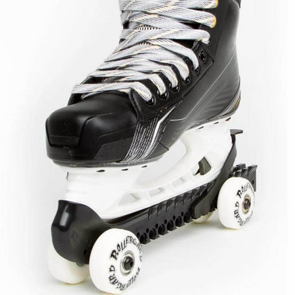 Guardas con ruedas RollerGard color negro para hockey de venta en Skate World México