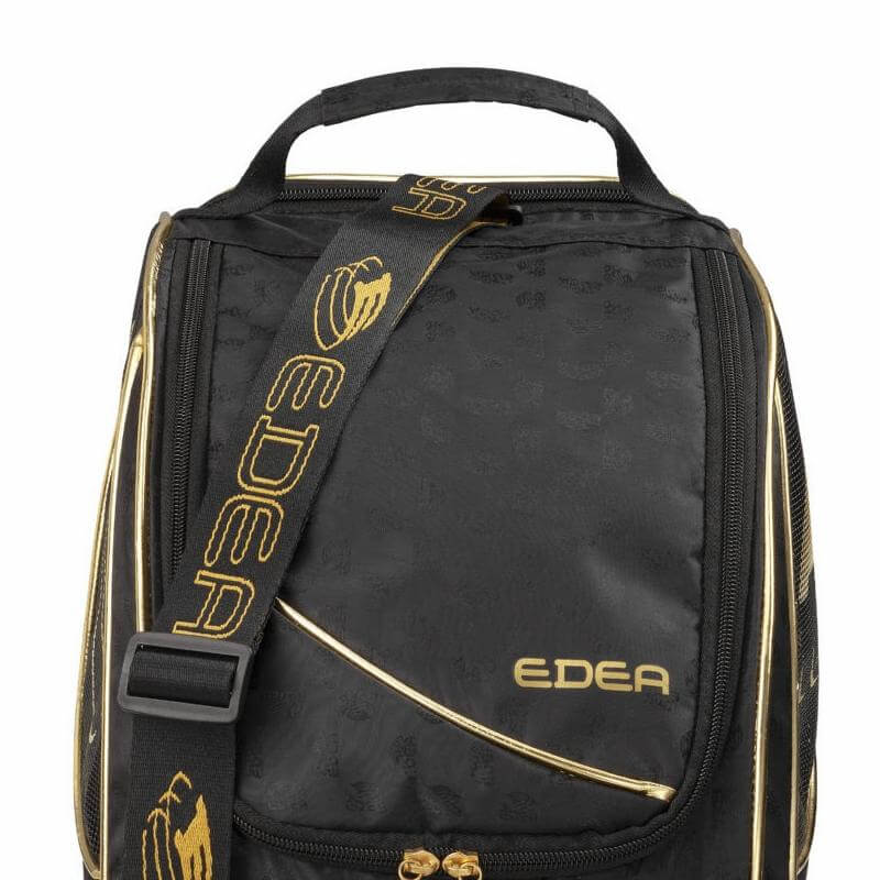 Maleta Edea Gold con correa de hombro ajustable y asa acolchada para transporte cómodo de patines artísticos