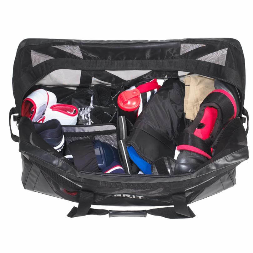 Maleta de Hockey Grit Tarps Off Airbox. Almacenamiento compartimentado para mantener tu equipo organizado.