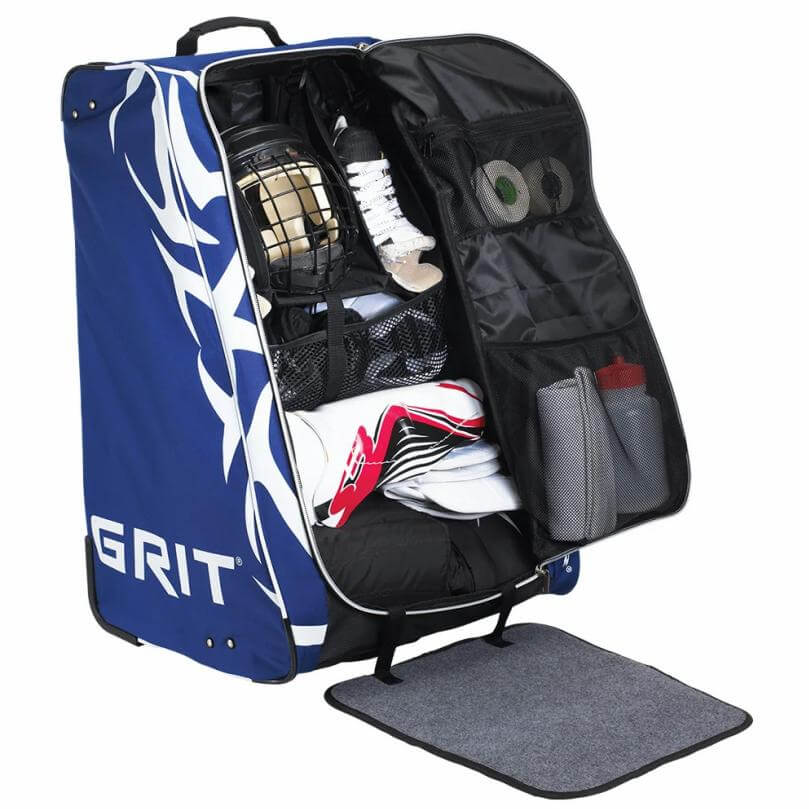 Maleta para Hockey Grit HYFX para niños, con ventilación de flujo continuo que ayuda a secar tu equipamiento.