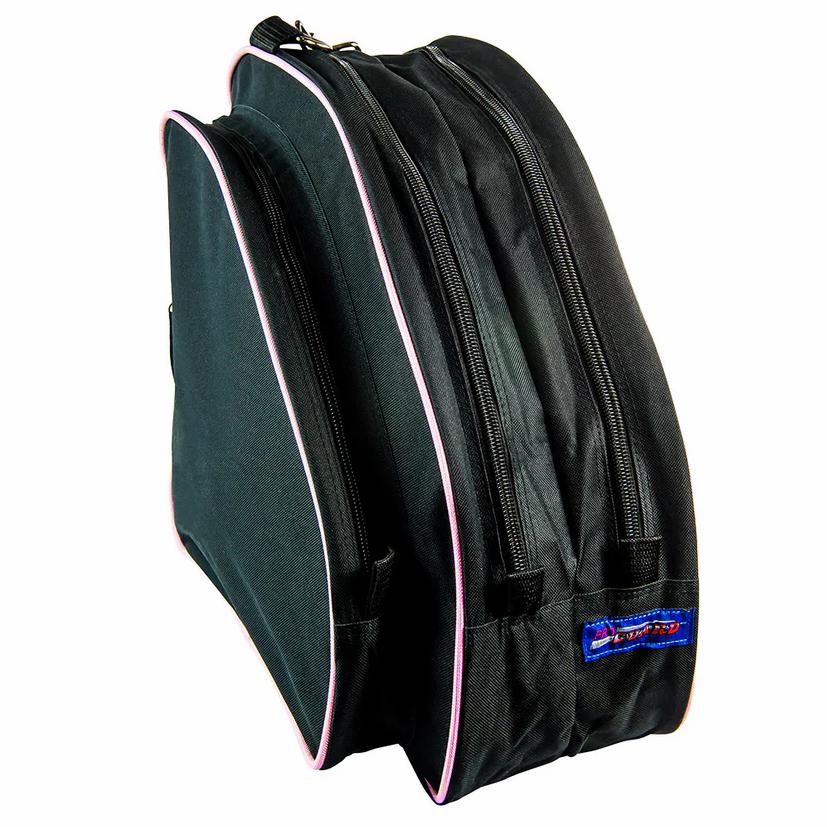 Maleta Proguard 8099 negra con detalles en rosa – diseño elegante para patinadores