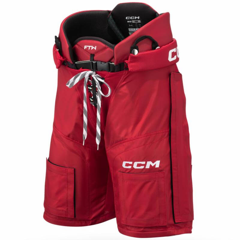 Pants de hockey femenil CCM JetSpeed FTW Senior vista frontal - ajuste anatómico FTW para jugadoras de hockey sobre hielo