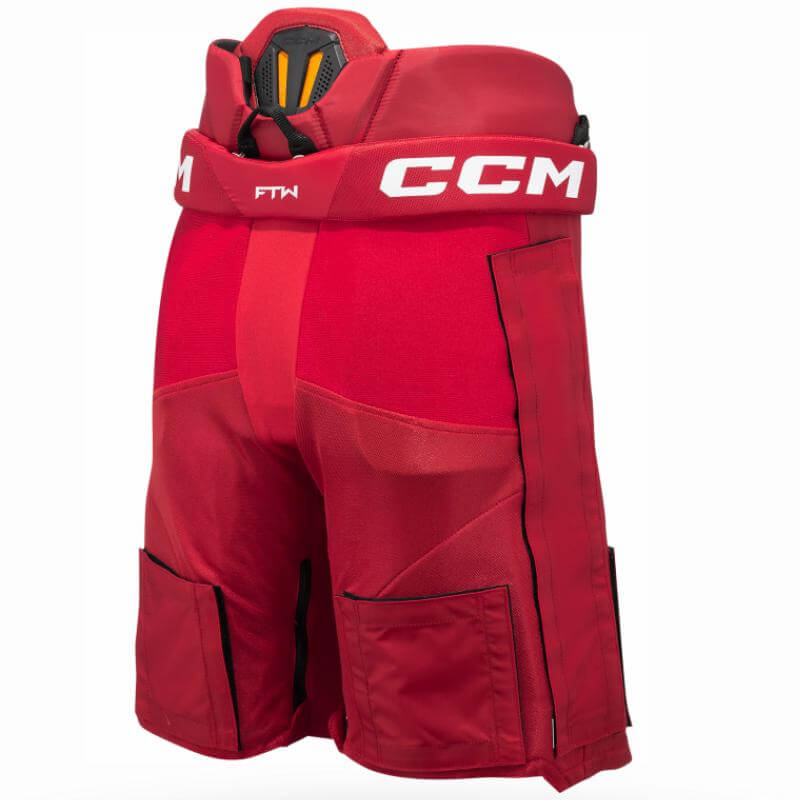Pants de hockey femenil CCM JetSpeed FTW Senior vista posterior - tecnología D3O en columna y protección en riñones para mujer