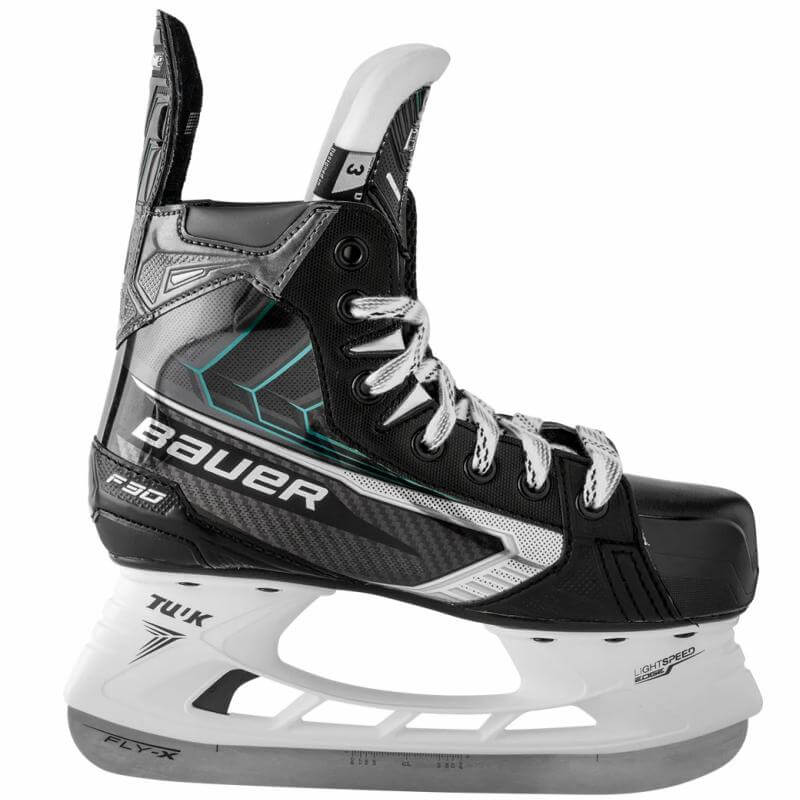 Perfil lateral de los Patines de Hockey Sobre Hielo Bauer Supreme F30 – Lateral DIGI COMP ligero y flexible para zancadas fluidas