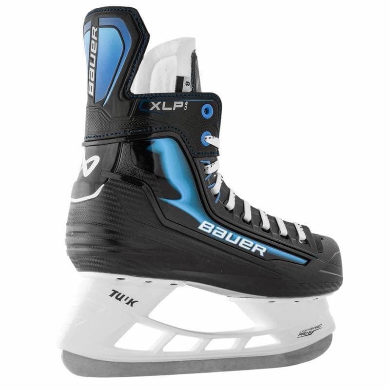 Patines Bauer X-LP 2.0 – Talón con soporte firme y forro sublimado de confort. Comodidad y seguridad para novatos de hockey.