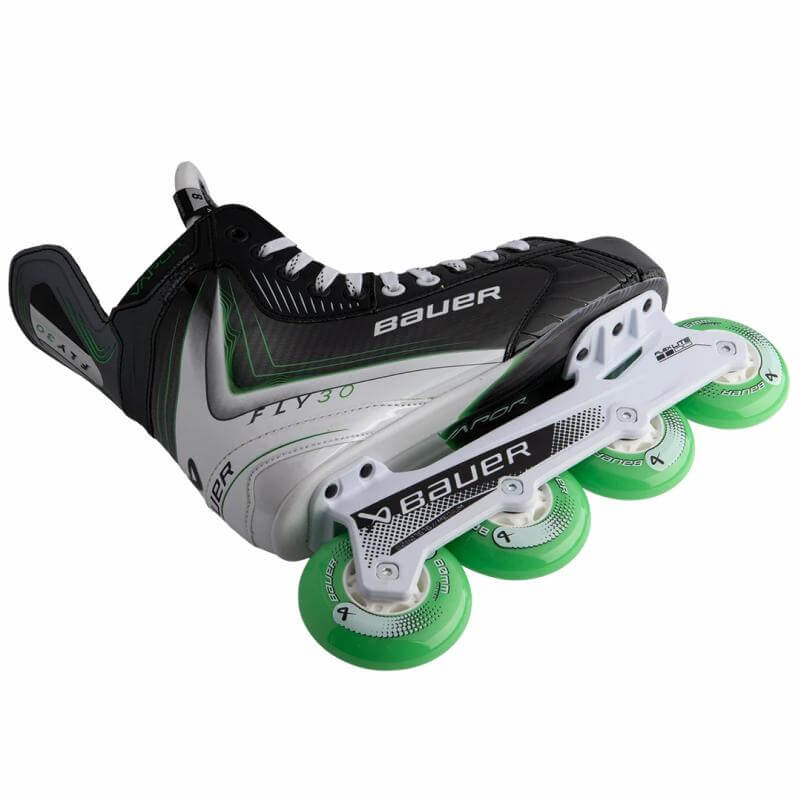 Patines de Inline Hockey Bauer Vapor Fly30 con Chasis FLEXLITE de alto rendimiento. Estabilidad y velocidad.