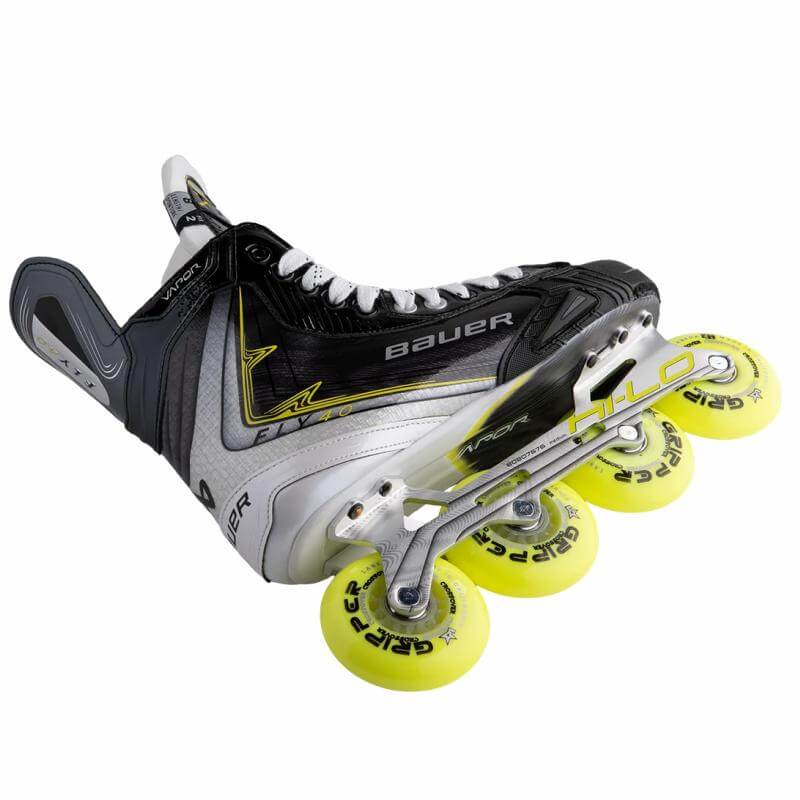 Patines de Inline Hockey Bauer Vapor Fly40, Chasis de aluminio CNC (una sola pieza): Ultraligero y resistente.