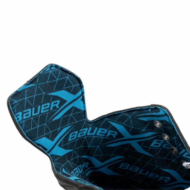 Patines de hockey sobre hielo Bauer X de onstrucción cómoda, pensados para el uso prolongado sin molestias.