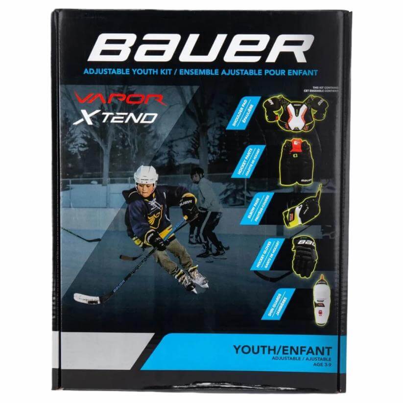 Kit de protecciones de hockey infantiles Bauer Vapor X-TEND de venta en Skate World
